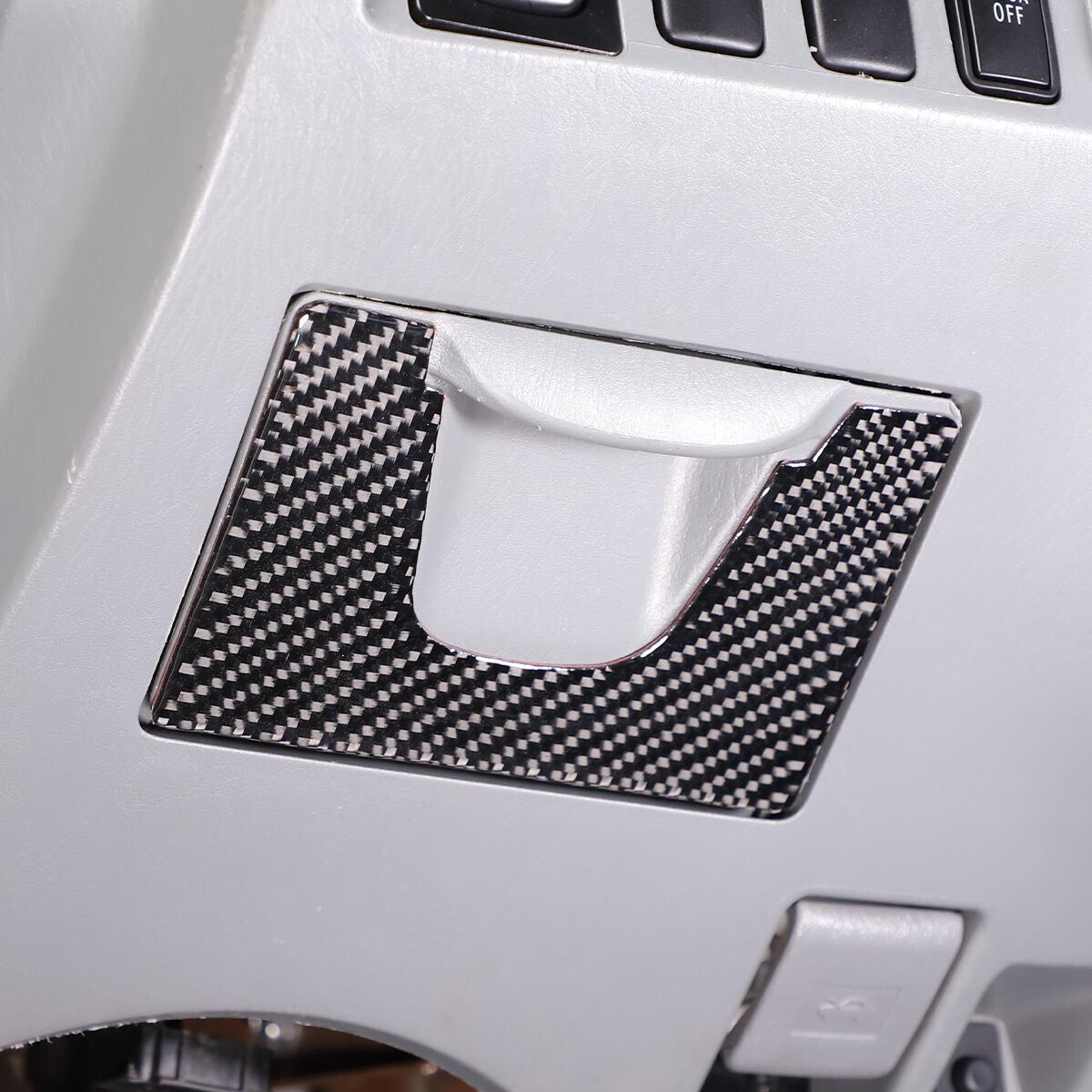 2 Carbon Fiber Exterior Dashboard Vent Trim Covers for Maverick 2022 - 2023- v