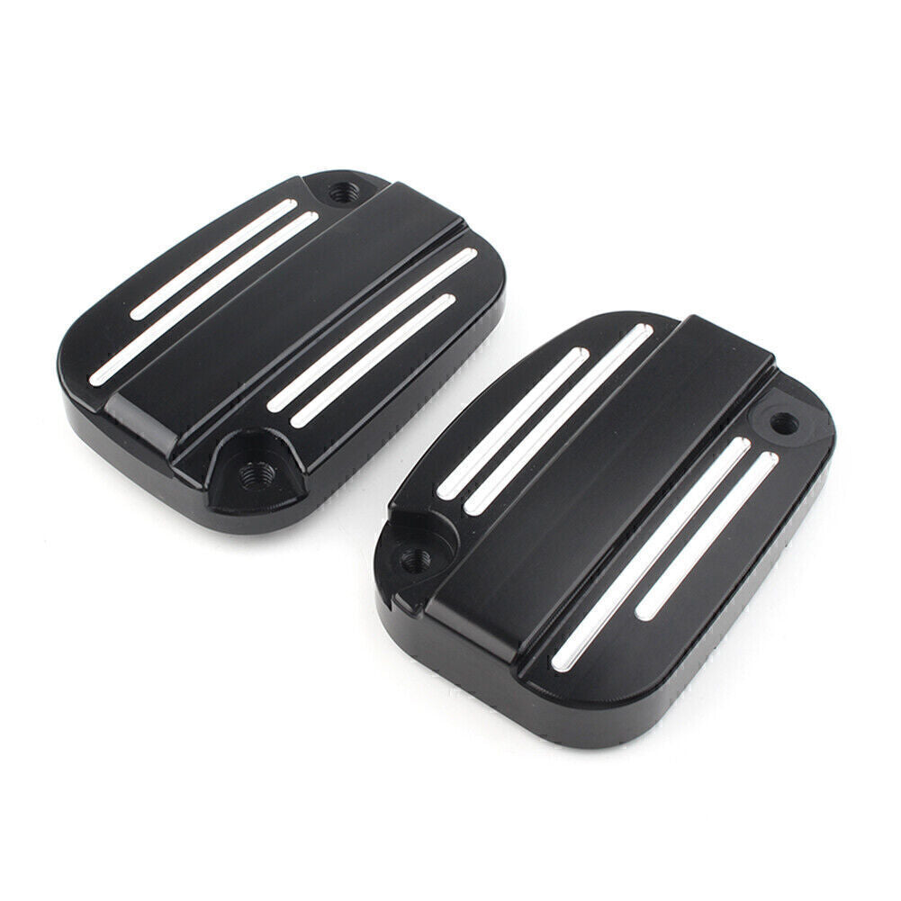 for Harley Touring Street Road Glide Left& Right Brake Master Cylinder Cover Cap Q