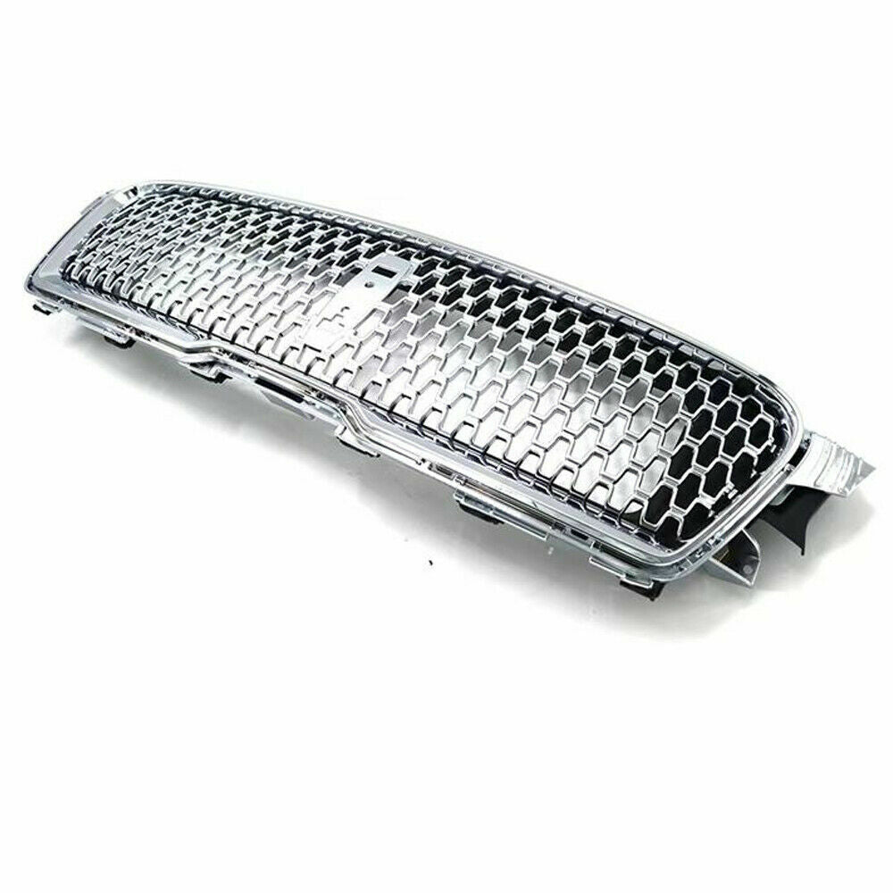 Front Bumper Grille Fit for Lincoln MKZ 2017 2018 2019 Silver Chrome Vents Grill