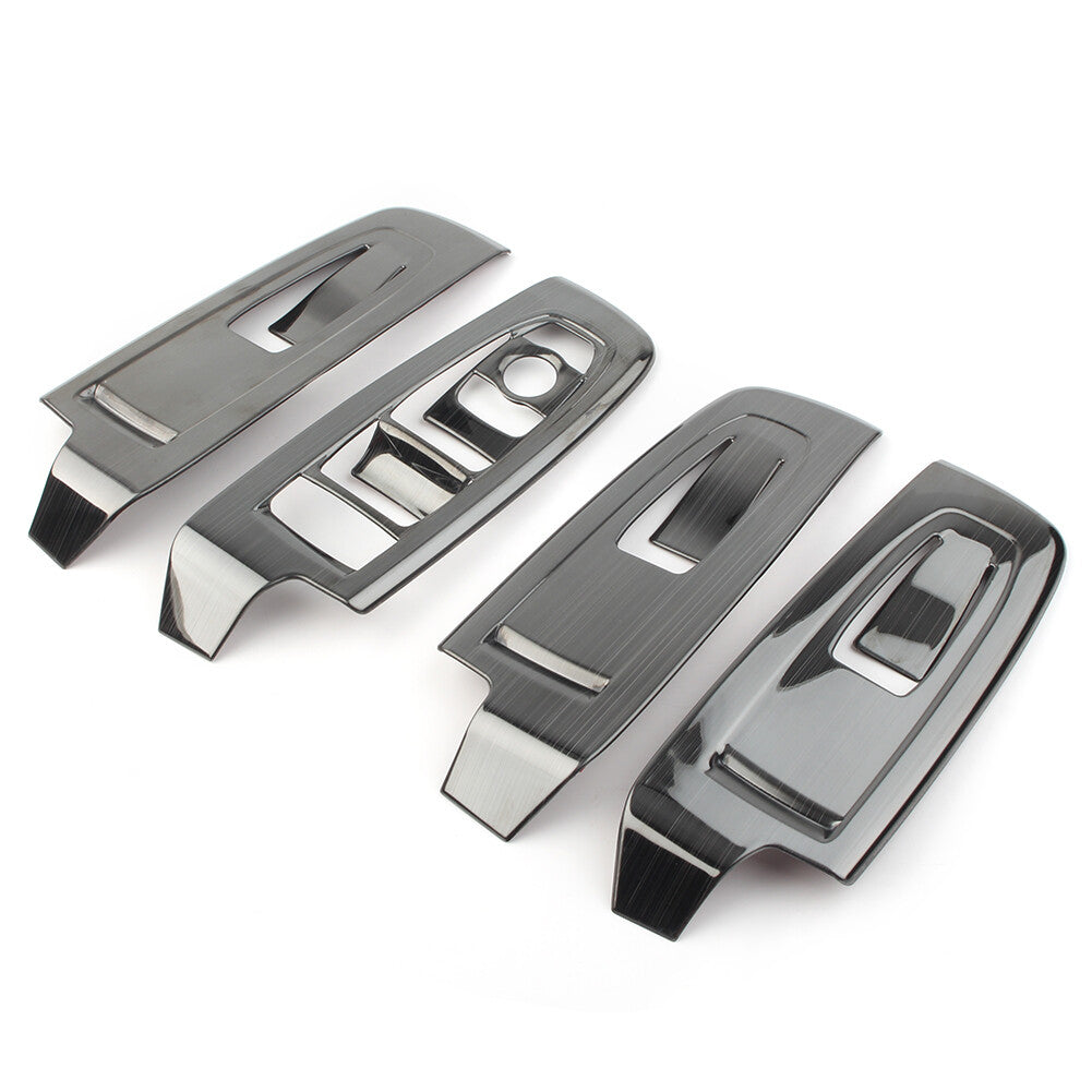 4x Interior Window Switch Panel Tirm for Subaru Forester 2019-20 Black Titanium