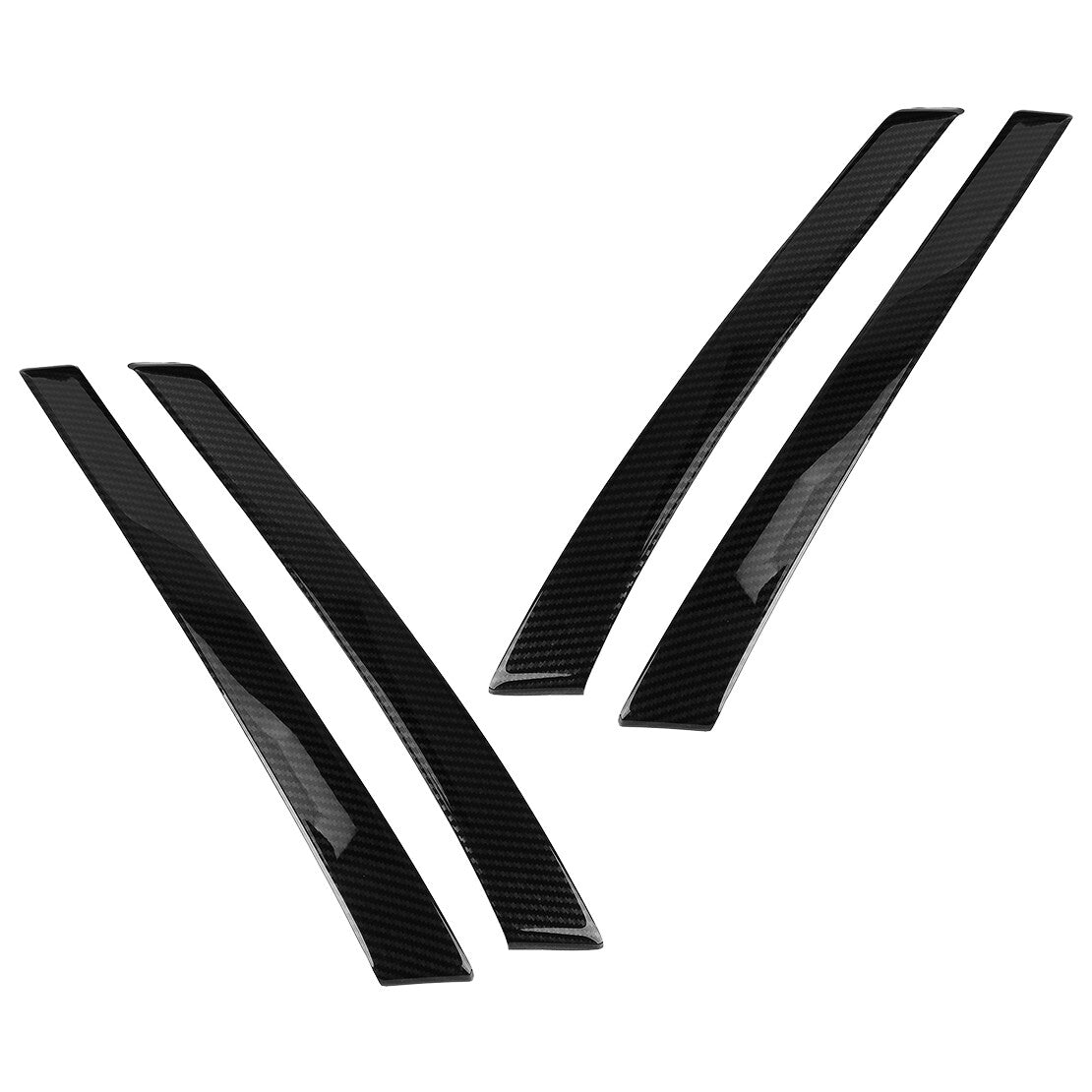 Carbon Fiber Grain Door Armrest Trim Cover Fit For Highlander 2008-2013 v