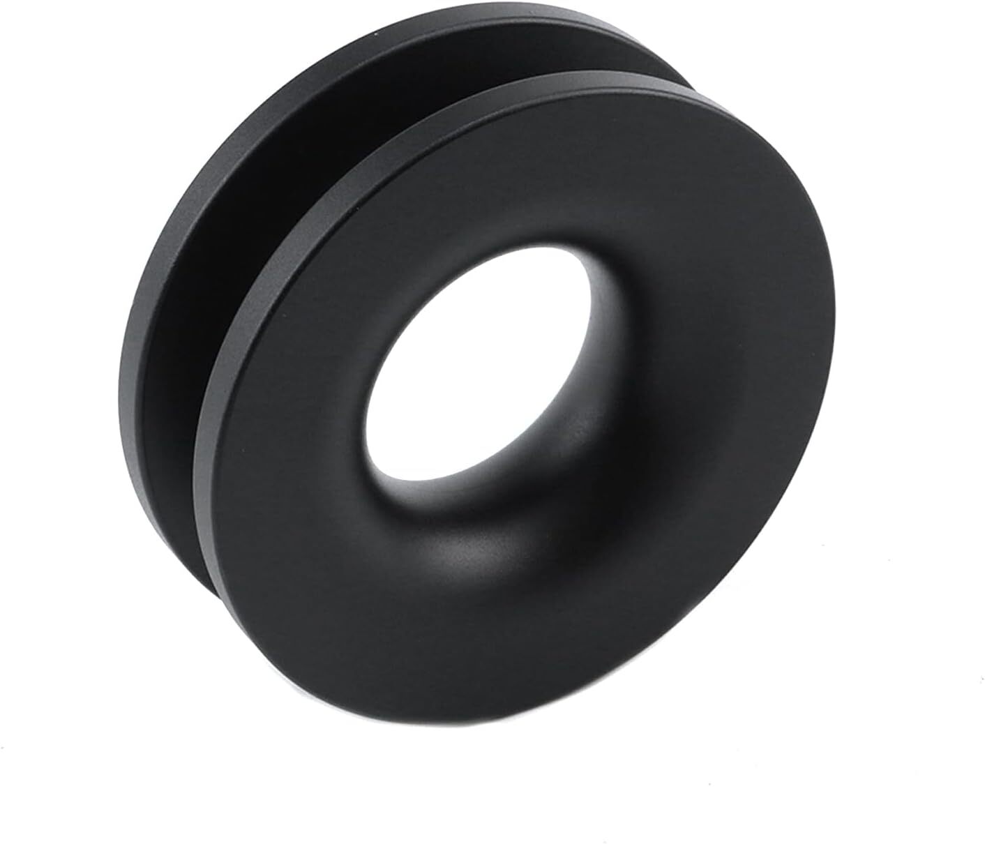 Recovery Ring Snatch Block Pulley For 45,000 lbs Soft Shackle Tow Winch Rope Blk
