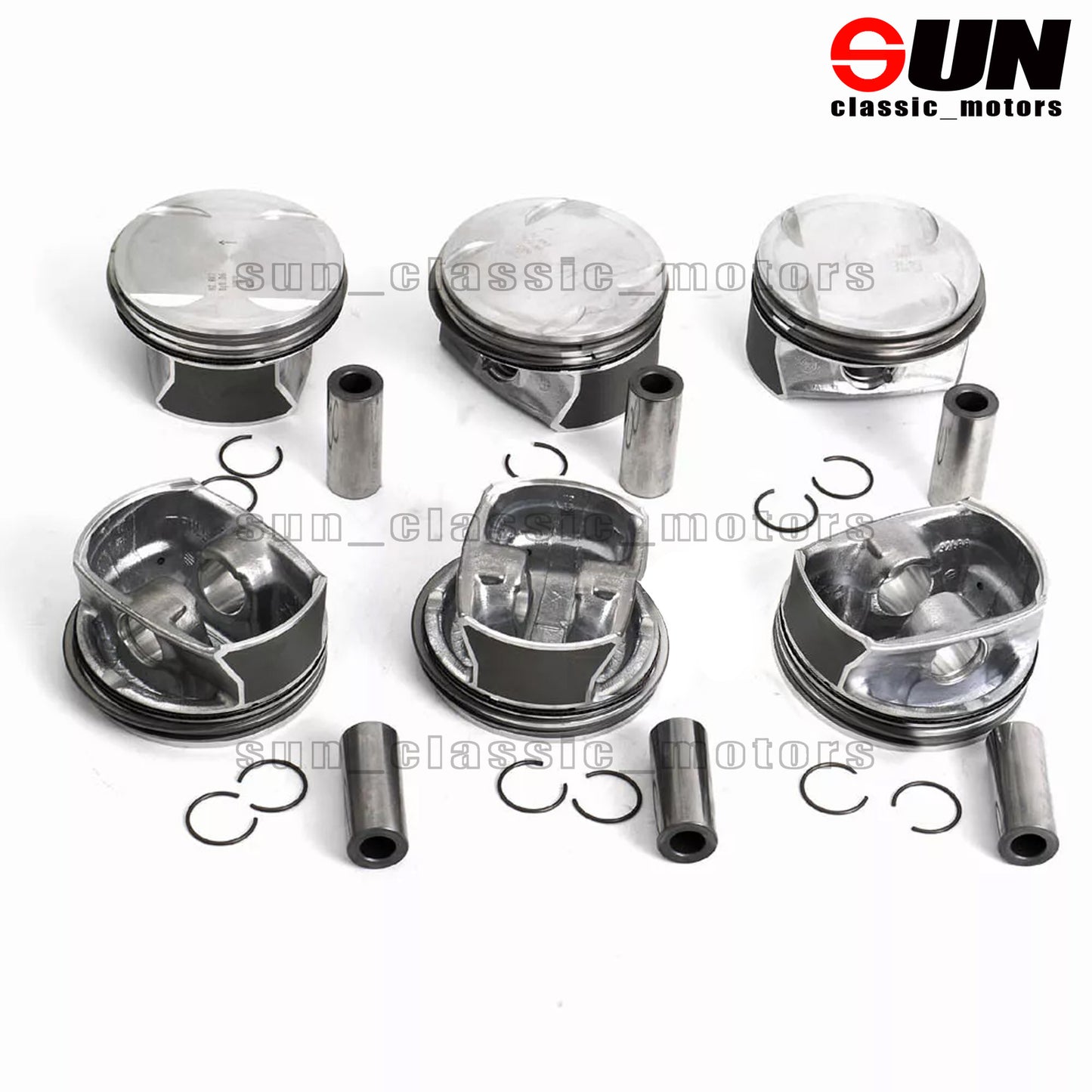 6-Piece Piston Ring Set by for C350 W204 E350 W211 S350 3.5 M272