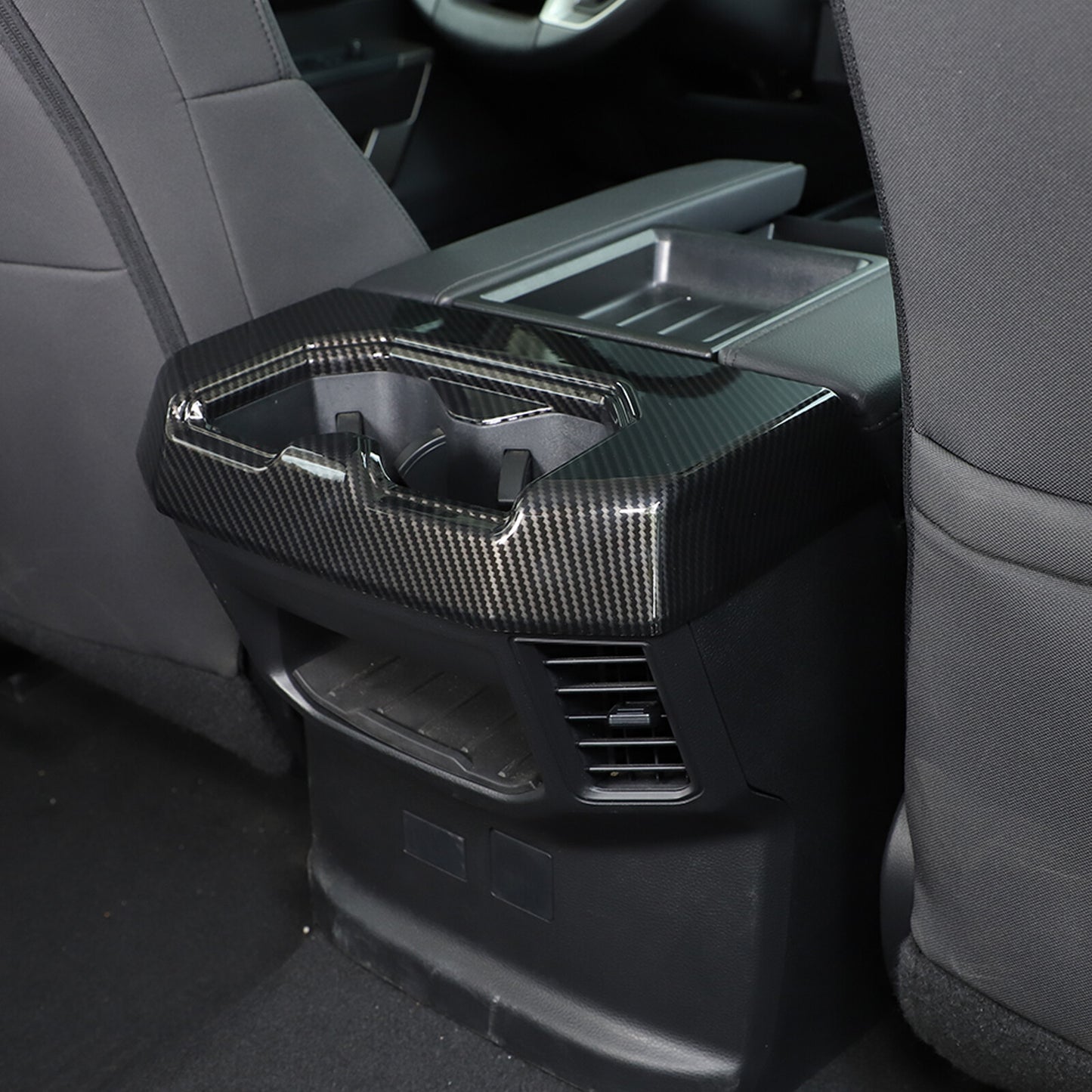 Black Center Control Shift Button Storage Box Tray Trim for Honda Pilot 2015 - 22- v