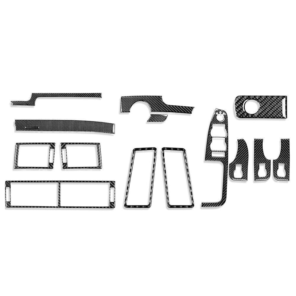 15x Carbon Fiber Full Set Interior Cover Trim for Audi A4 S4 2005-2008 2007 2006