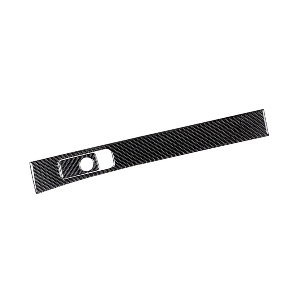 Carbon Interior Gear Shift Console Cupholder Panel Trim Cover for v