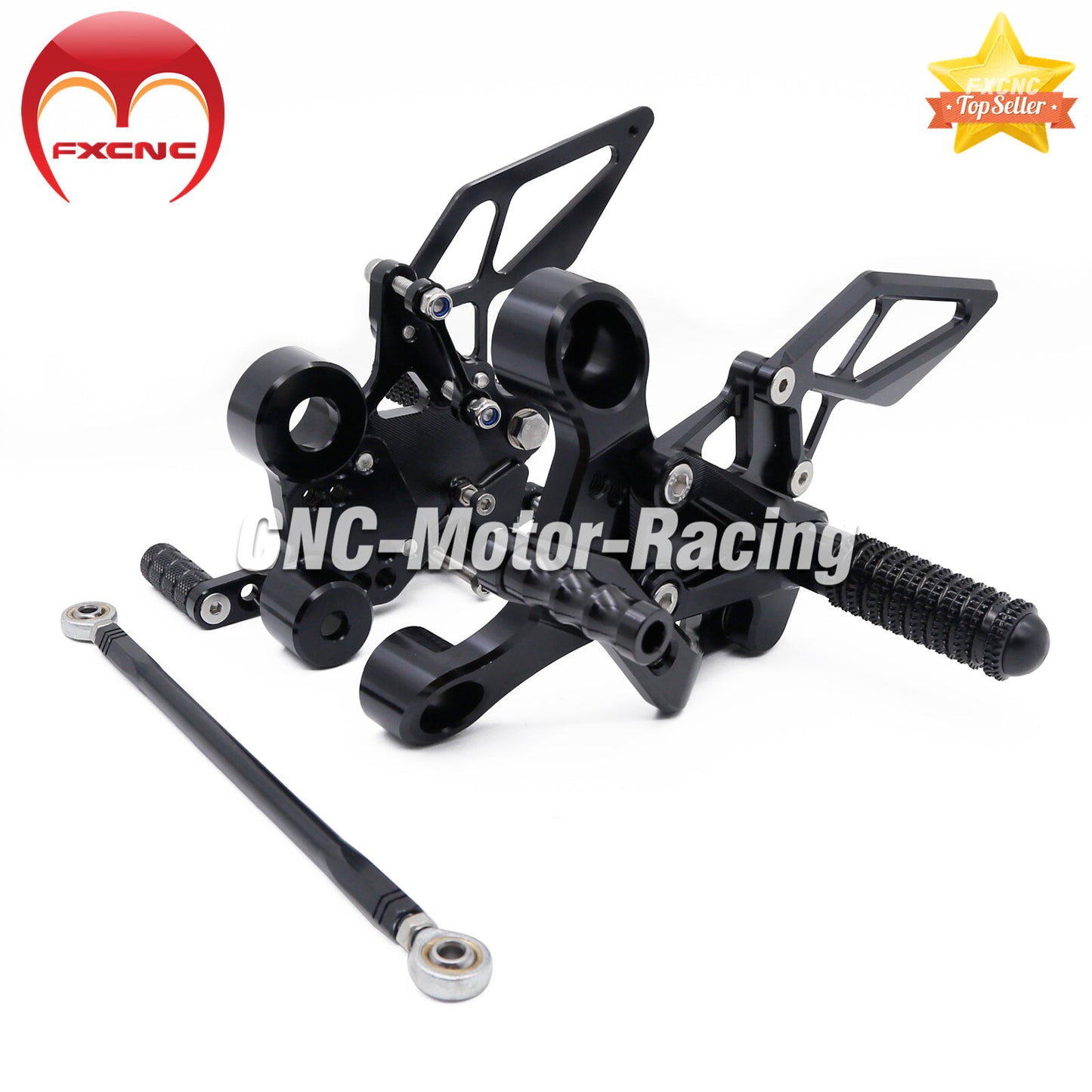 CNC geared foot pedals and foot spikes motorcycle black kit for CFMOTO NK800