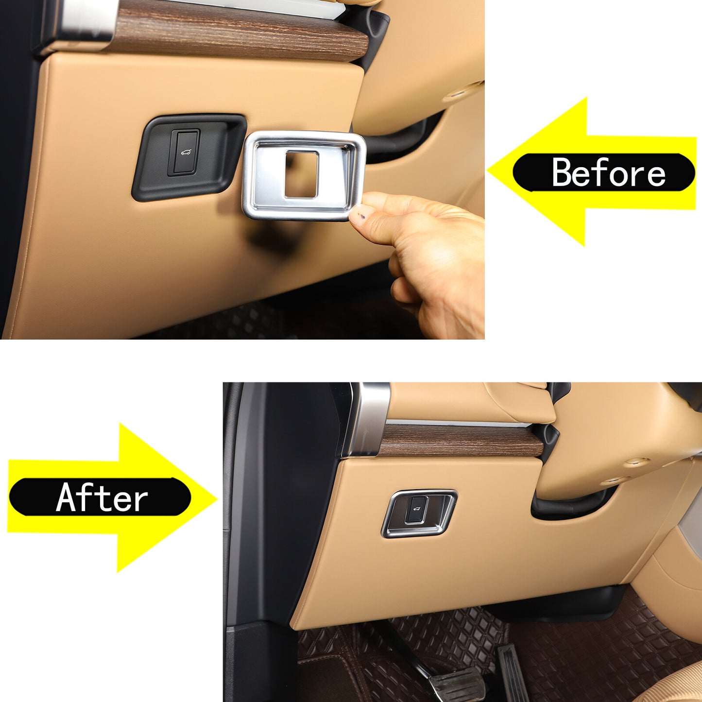 Real Carbon Fiber Roof Antenna Fin Trim Cover for Maserati Ghibli 2014-21- v