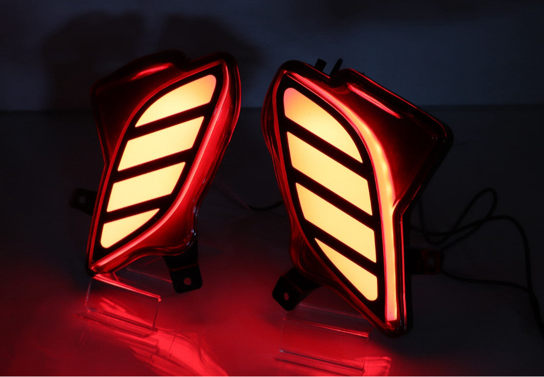 For 20-2023 Highlander for Toyota LED Rear Fog Light Tail Bumper Fog Light Lamp Set