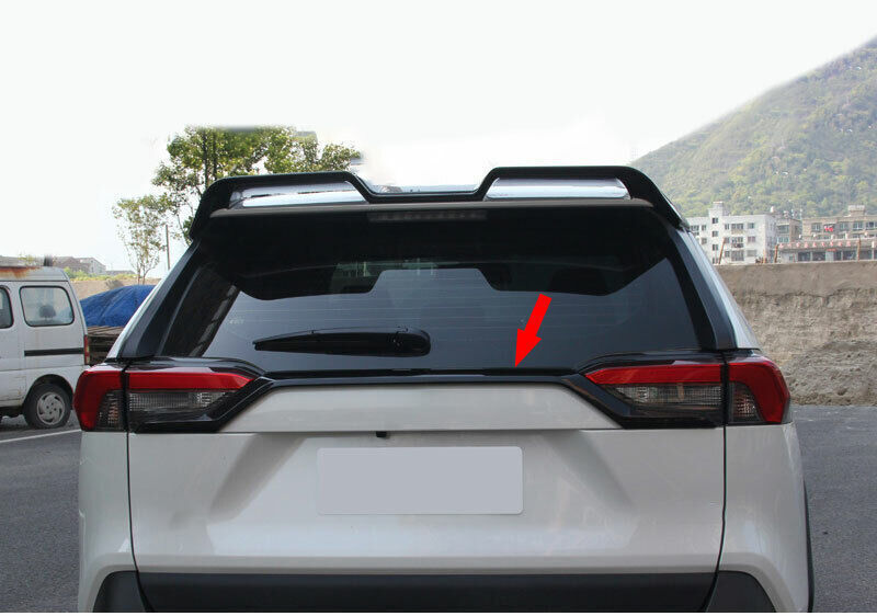 for Toyota RAV4 2019-23 Black ABS Rear Trunk Lid Tailgate Molding Strip Trim 1x