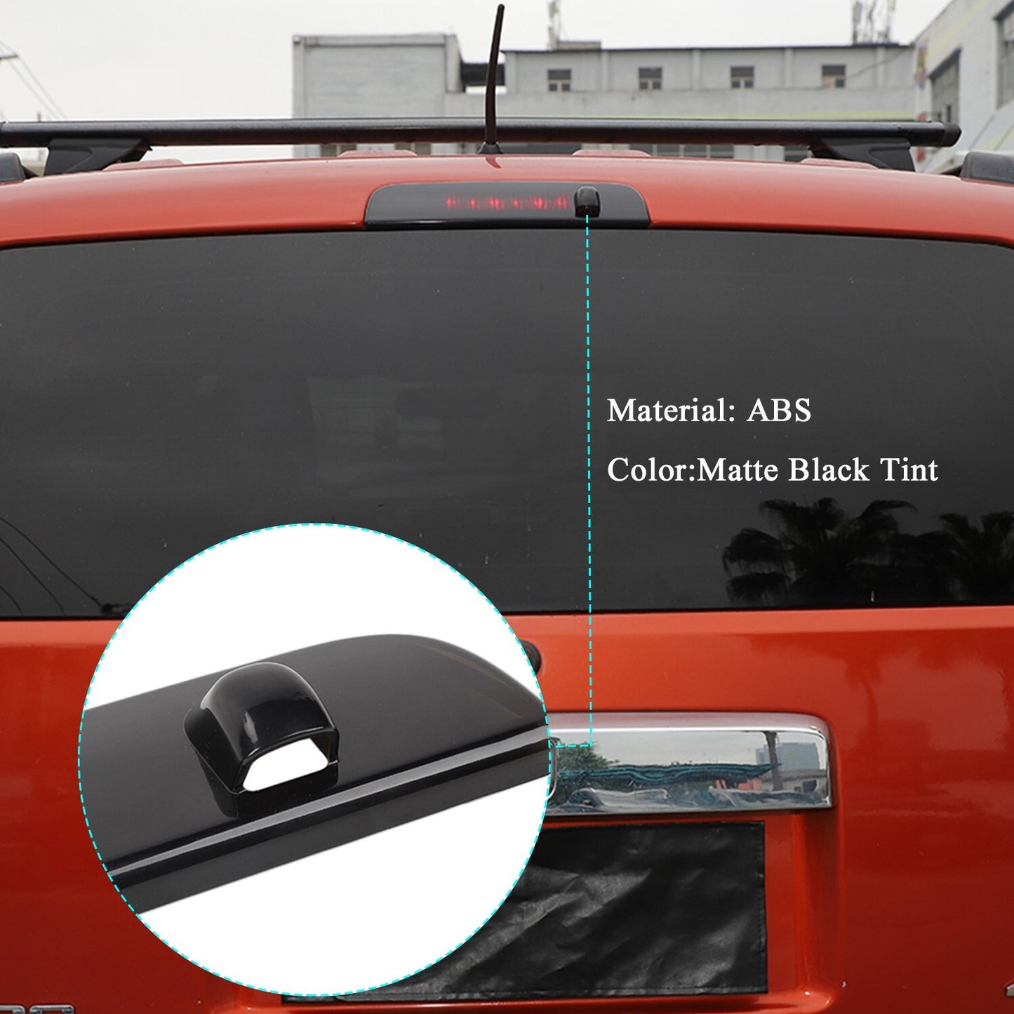 Smoked Black ABS Third High Brake Light Trim for Dodge Nitro / for Jeep Liberty 07-12