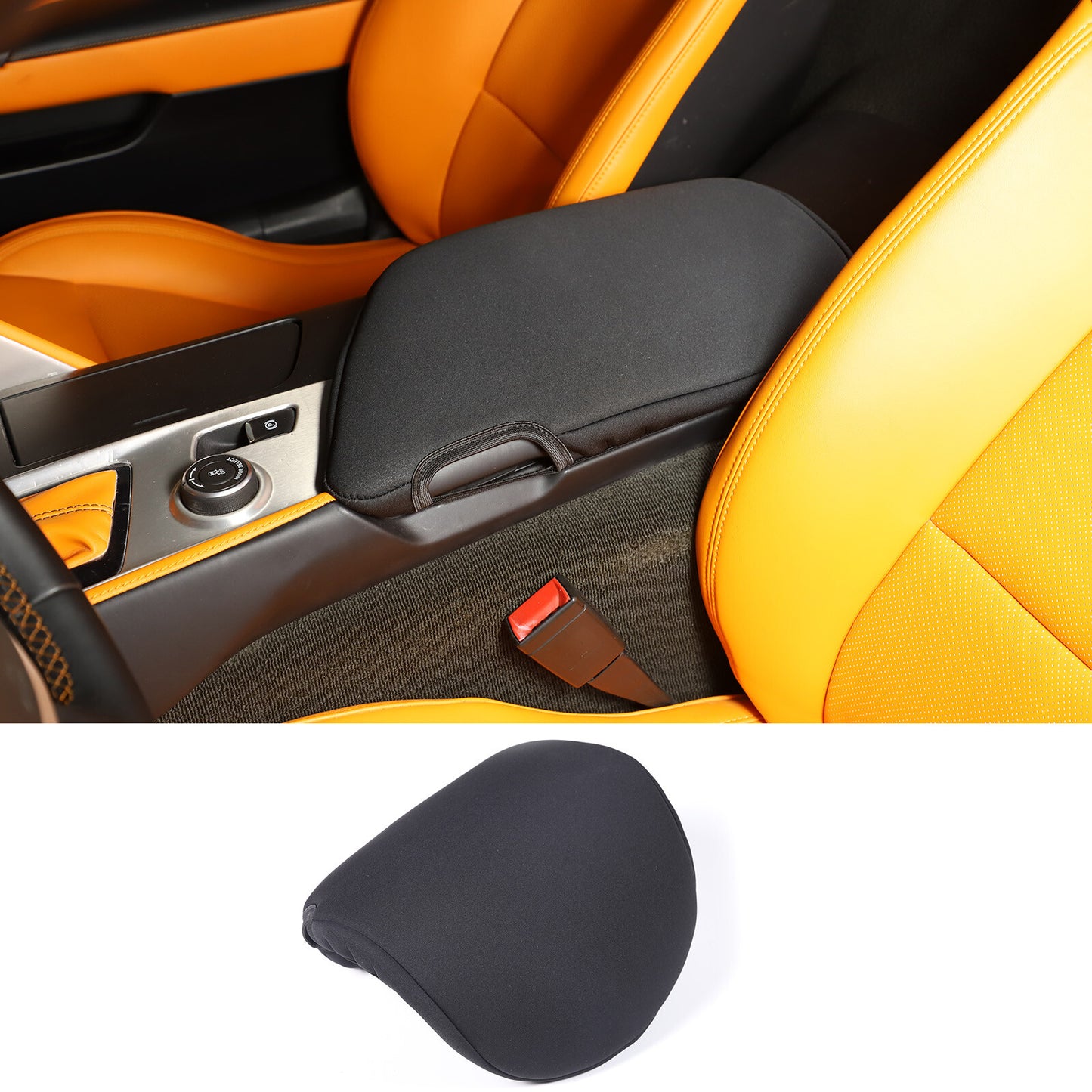 Black Aluminum Center Cell Phone Holder for FJ Curiser 2007 - 2021- v