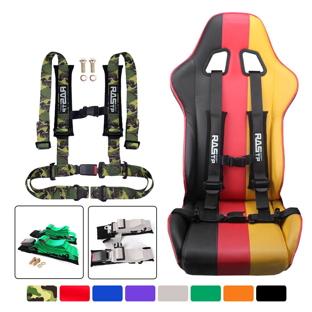 4-Point 2 inch Harness Sport Quick Release for Seat Belt w/ Shoulder Pad Q