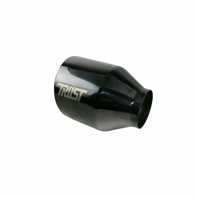 Universal 2.5'' ID 4.5'' OD Exhaust End Tips Muffler Black Tips Weld on Black