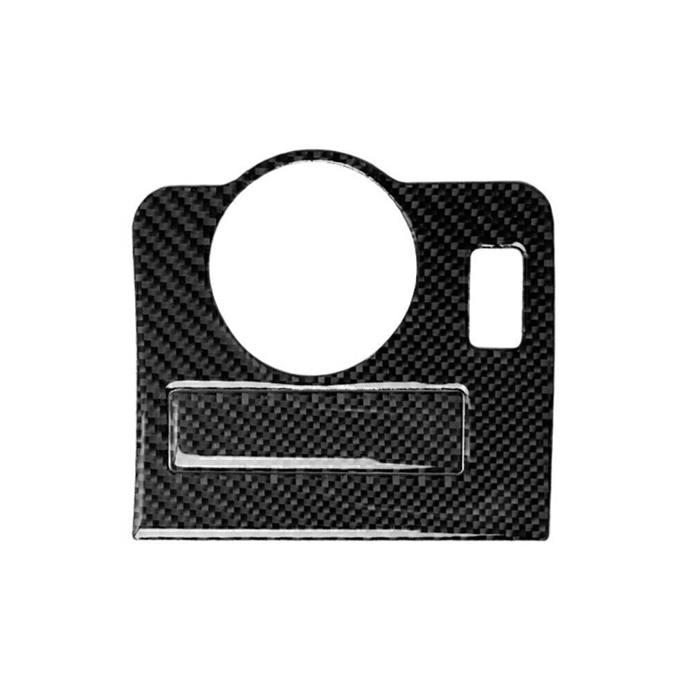 Carbon Fiber Interior Headlight Switch Decor Trim Cover Fit for Ford for Mustang 2009-13