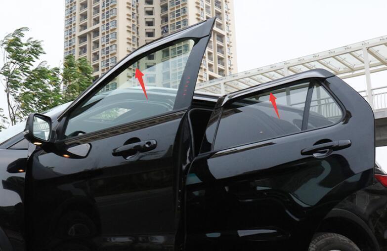 Black Side Window Visor Deflector Sun Rain Shield 4P for Ford Explorer 16-2019