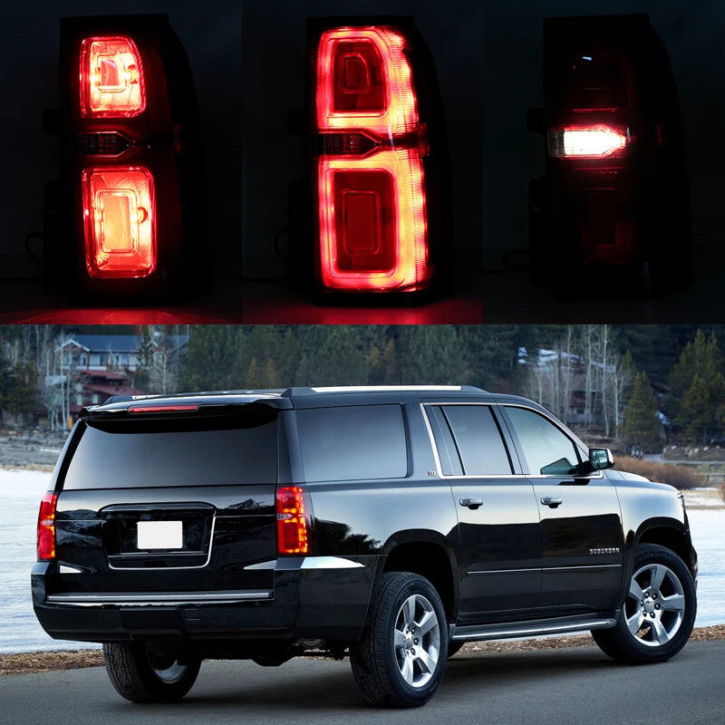 for Chevrolet Tahoe Suburban 2015-20 Pair Rear Tail Light LED Turn Signal Light