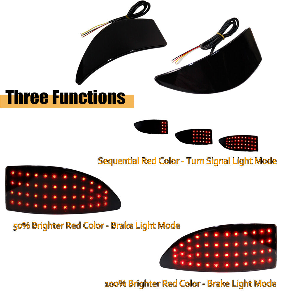 Smoked Lens LED Bumper Reflector Rear Light Kit for 2006 - 2013 for Lexus IS250 IS350 - v