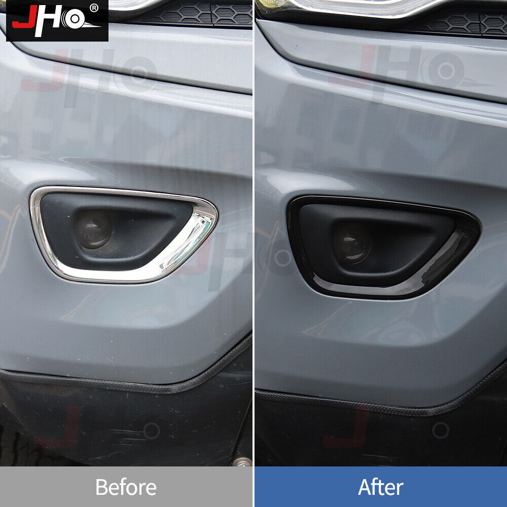 for Jeep Grand Cherokee 2014 2015 2016 Fog Light Cover Trim Fog Lamp Frame Black