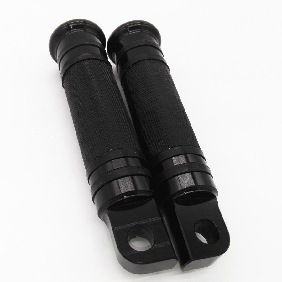 Black CNC Rear Front Foot Peg for Harley Touring Sportster Softail Dyna Q