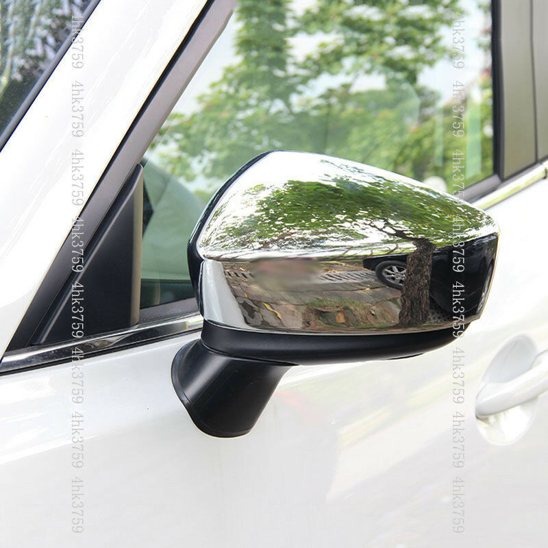 for Mazda 3 M3 Axela 2014-2016 Chrome Rearview Side Door Mirror Covers Trims New