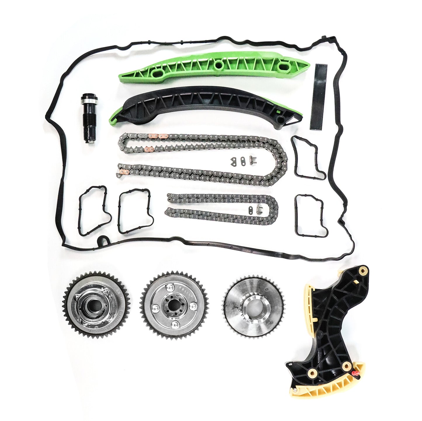 Timing Chain Kit + VVT Sprocket + Oil Pump Rail for Mercedes-Benz C250 1.8L