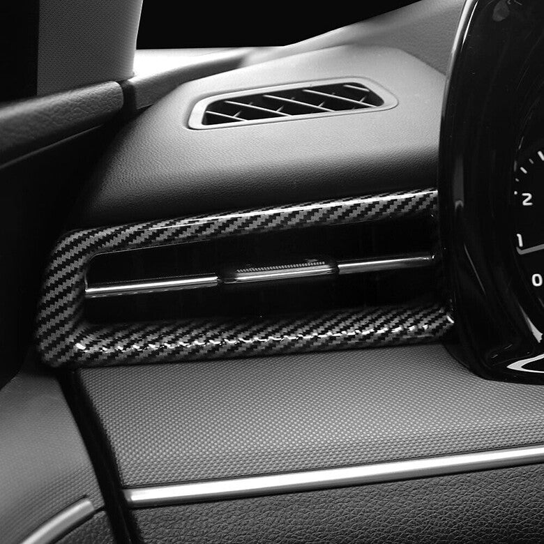 for Kia K5 2021-2023 Carbon Fiber Dashboard Side Air Outlet Vent Cover Trim 2pcs