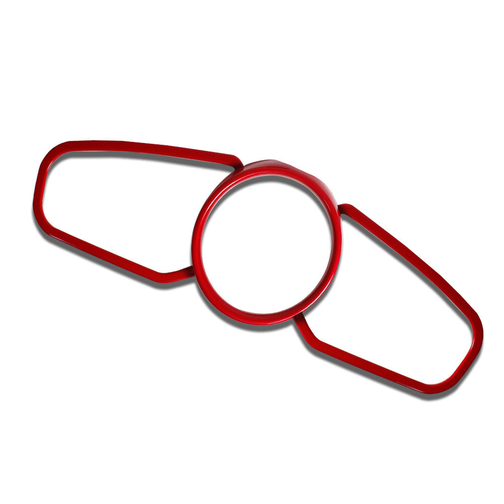 Suitable for 18 pcs for Panamera for Cayenne Red Dashboard Panel Trim Ring Sticker - v