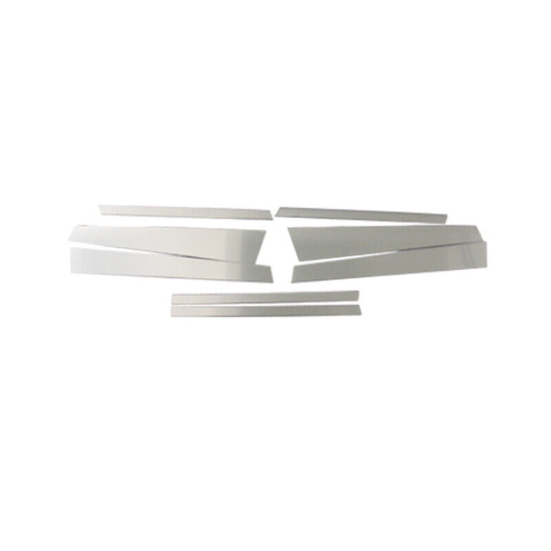 for BMW X5 F15 2014-2018 Silver Steel Window BC Pillar Post Strip Cover Trim 8P