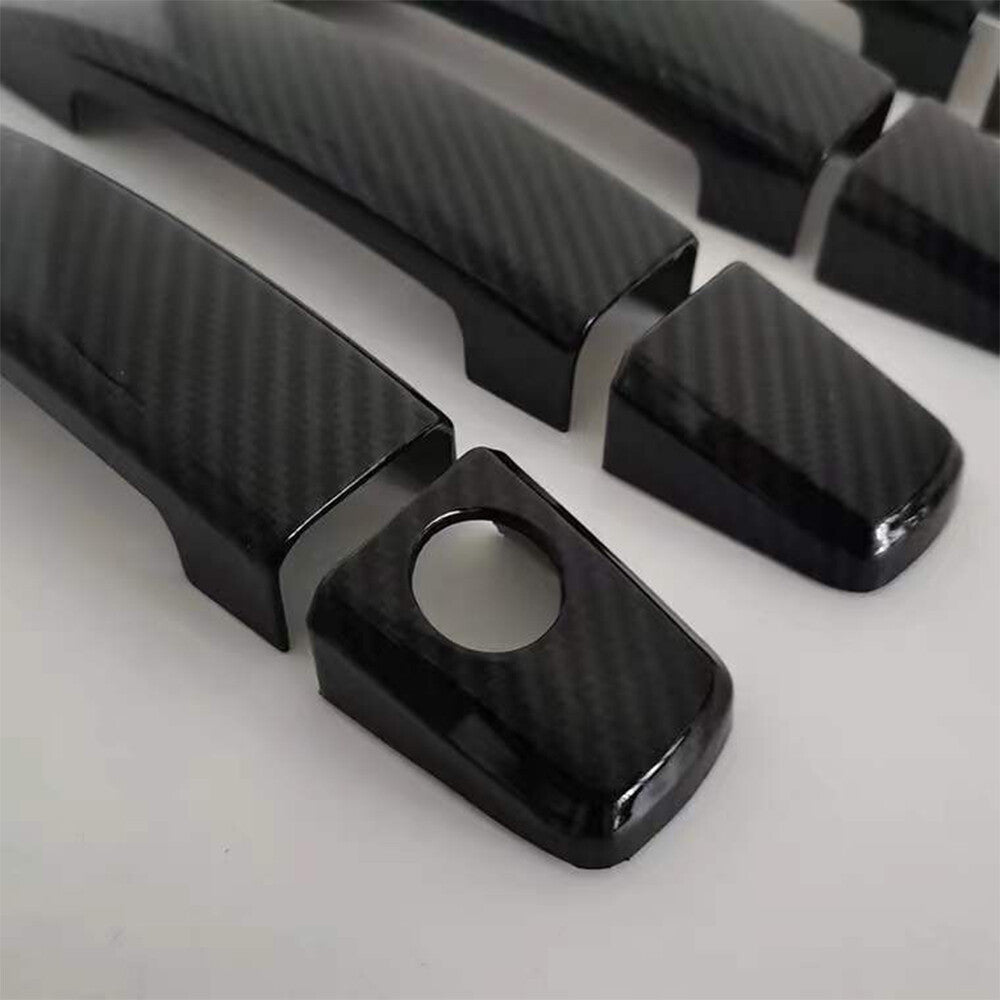 FOR 2011-2015 for Chevrolet for cruze Black Carbon fiber side door handle cover trim