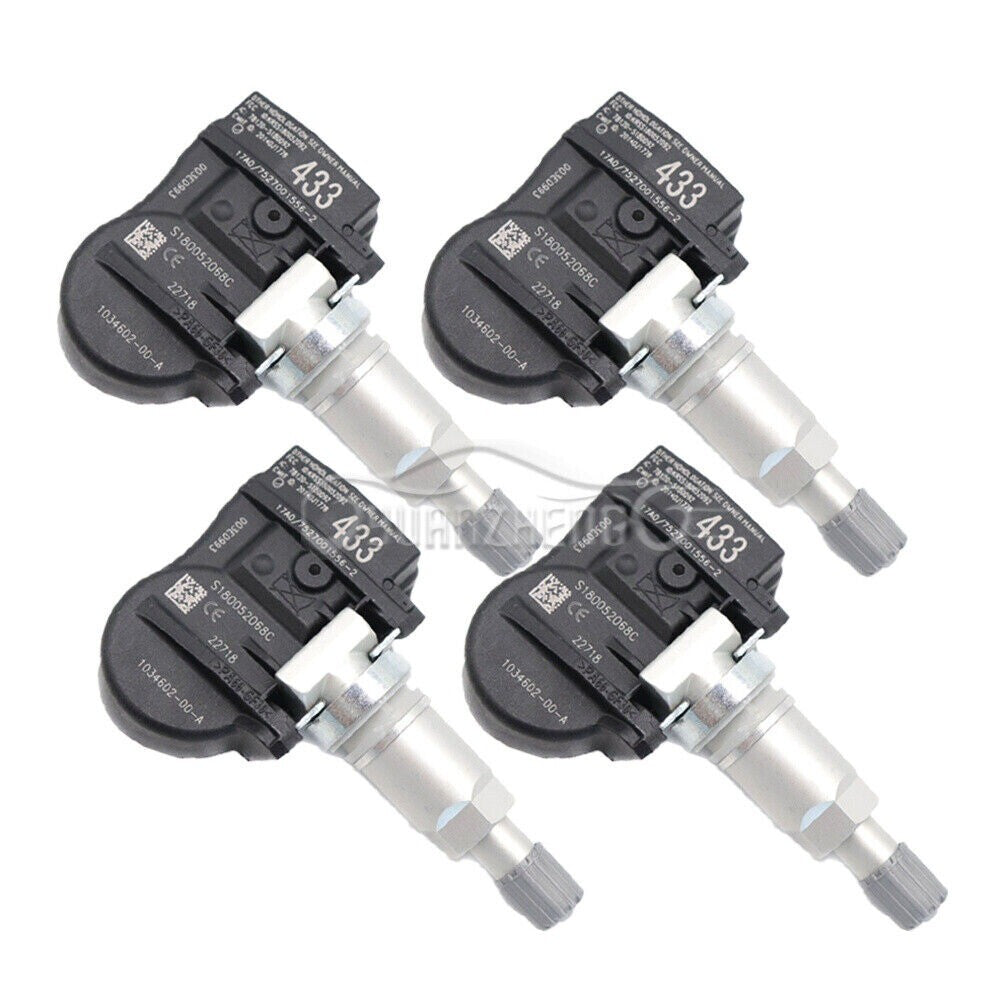 103460200A 4-piece 433MHz Tire Pressure Sensor (TPMS) kit, suitable for Model 3, S, X- v