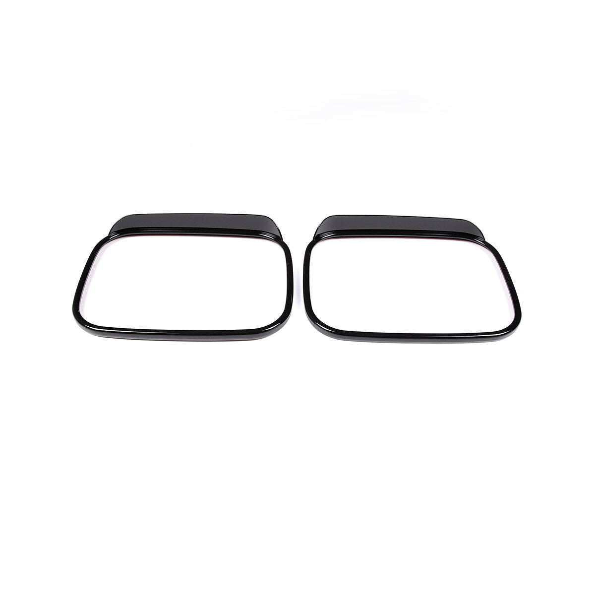2-Pack Red Carbon Fiber Door Corner Frame Decorative Stickers for Corvette C8 2020-2023
