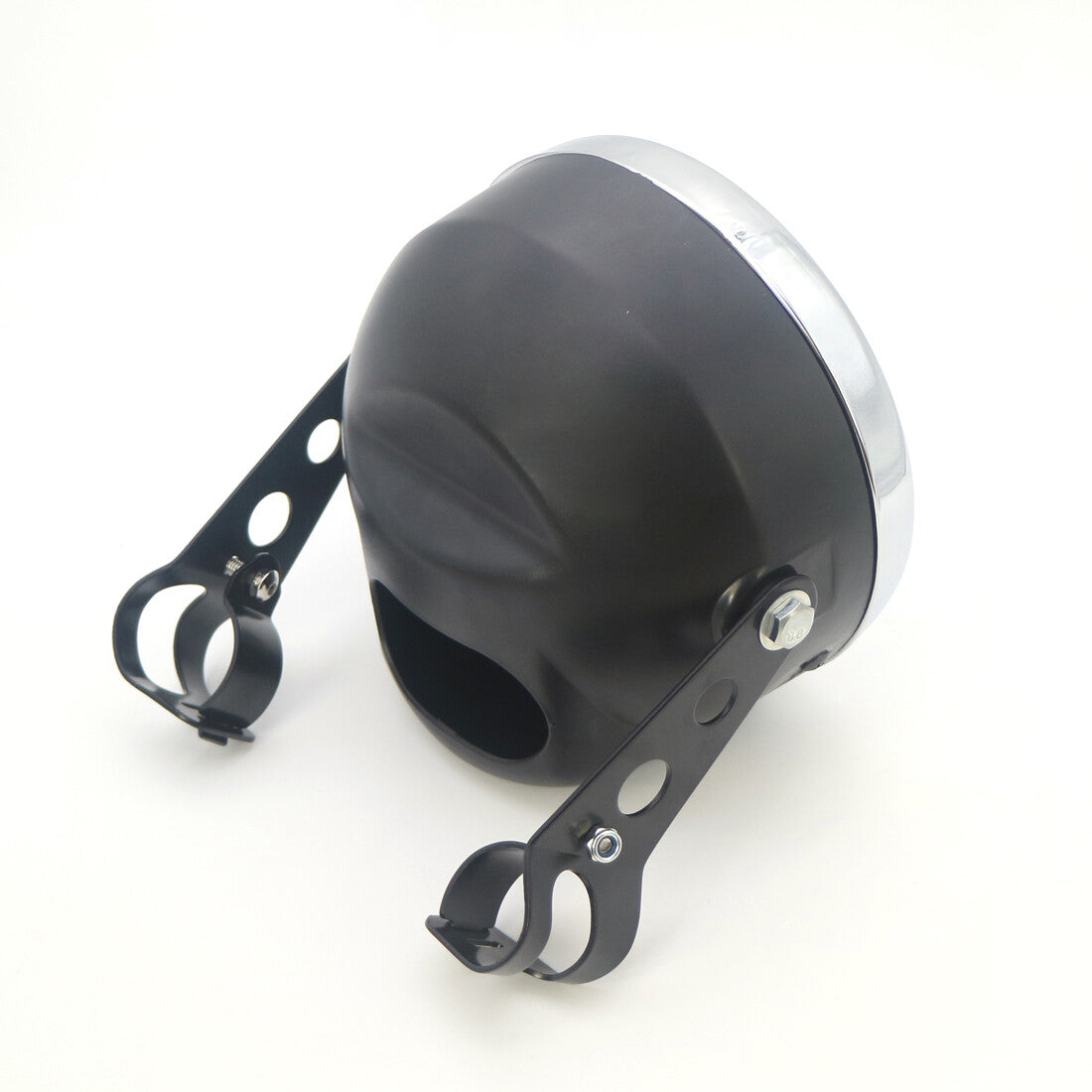Black 7LED Round Headlight With 28-43mm Fork Tubes Bracket For CB400 GN125 Q