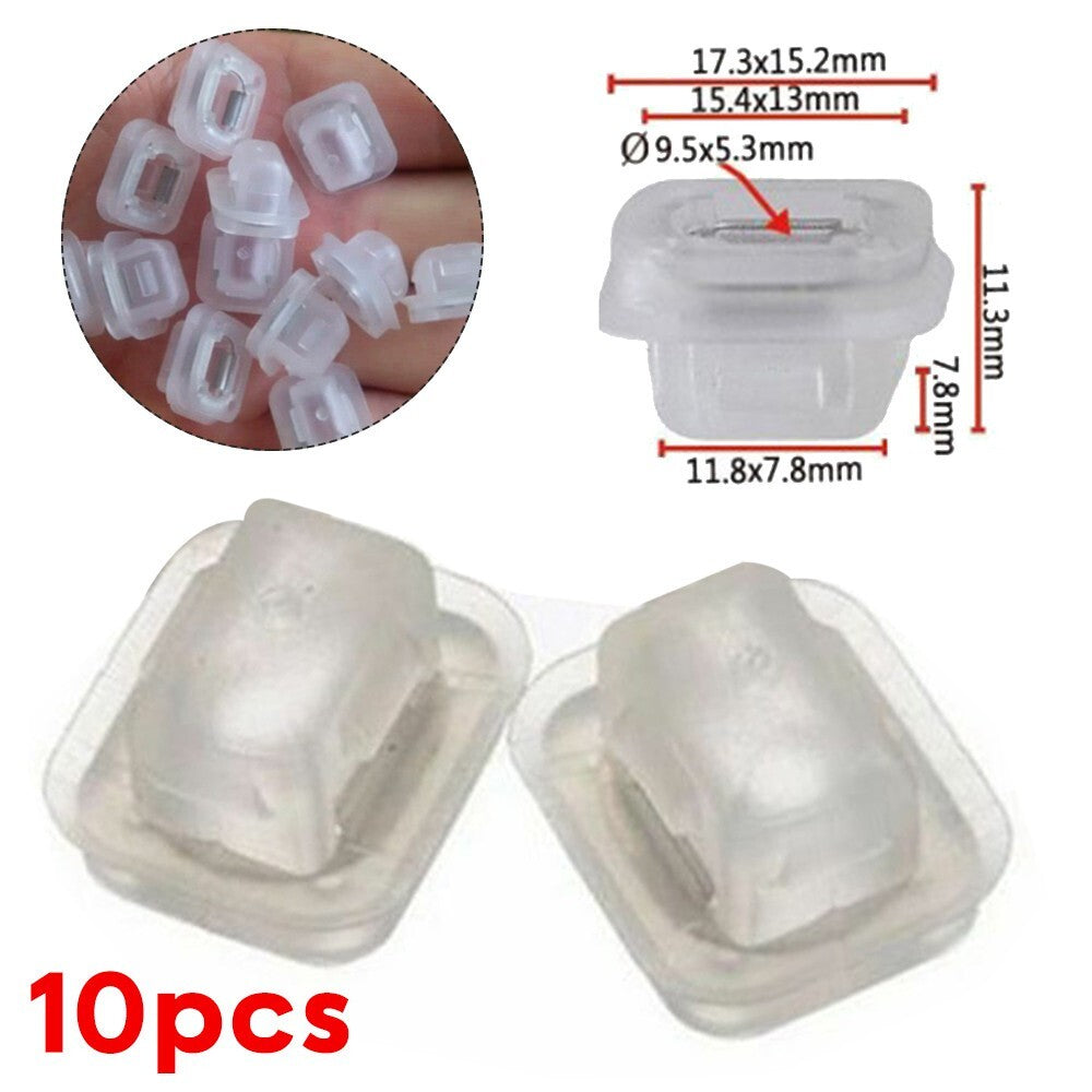 White Insert Door Trim Strip Moulding Clips Grommets For E46 E90 E91 E92