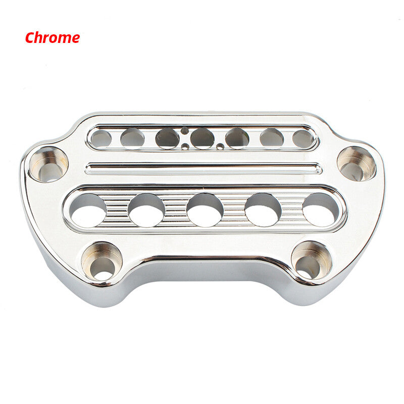 for Harley Sportster 883 1200 Iron Dyna Motorcycle Indicator Handlebar Top Clamp
