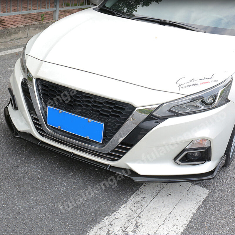 for Nissan Altima 2019-22 Carbon Front Bumper Chin Lip Spoiler Splitter Body Kit