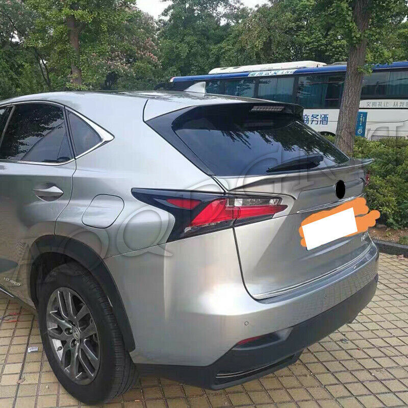 Unpainted Trunk Spoiler Middle Wing Trim Fit for LEXUS NX200T 300H 300 2015-2017