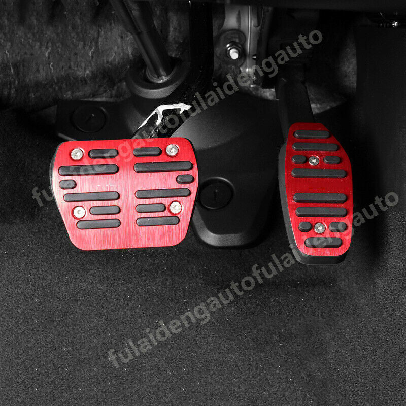 2For for Nissan Altima 2019-2022 Red Non-Slip Accelerator Pedal Brake Pad Cover Rest