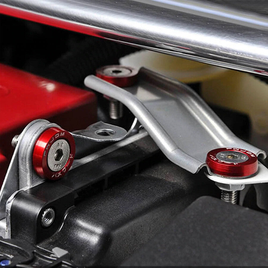 10-Piece Car Modification Code JDM Mudguard Washer Washer Gasket Engine Decoration Bolt Kit