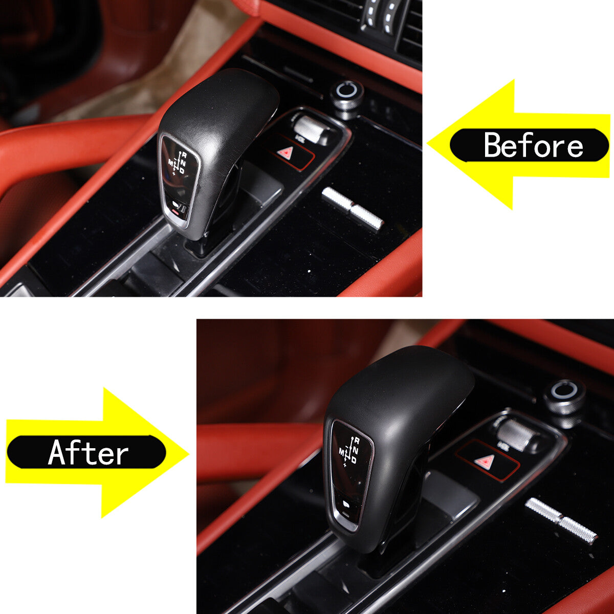 Smooth Black Front and Rear Logo Badge Ring Cover Trim for Maverick 2022- v
