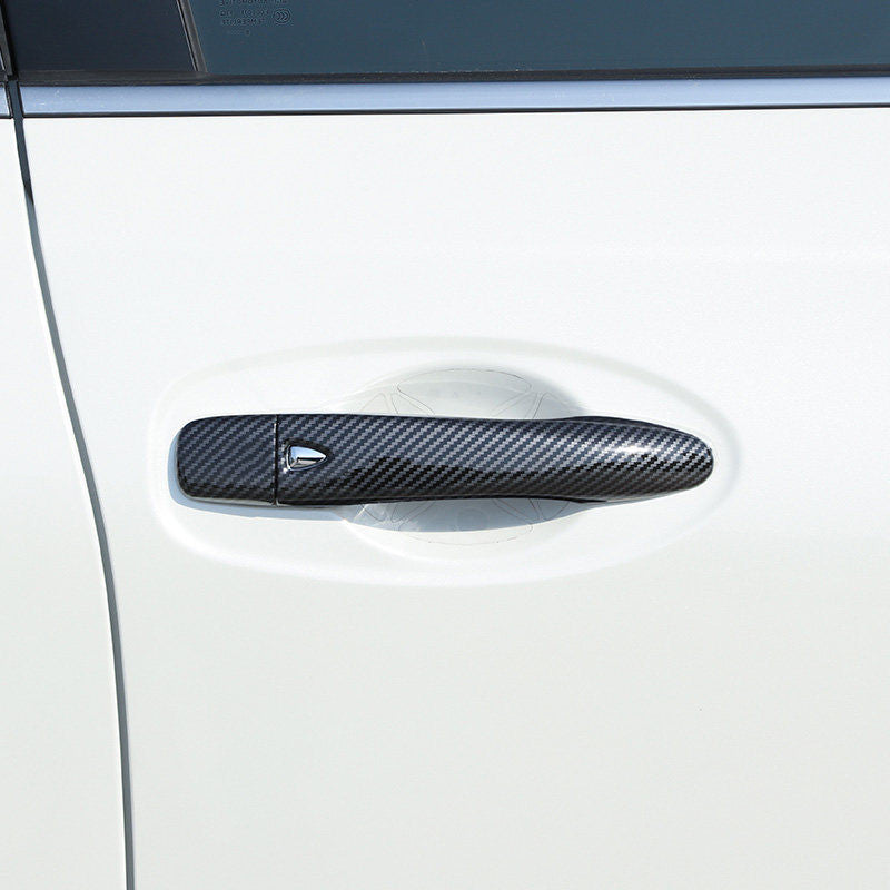 Fit for Nissan Kicks 2017-2020 Carbon fiber Style Side Door Handle Cover Trim