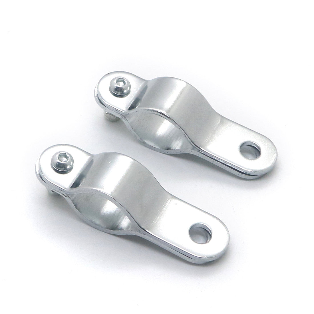 Chrome Turn Signal Fog Light Mount Bracket Clamp For Roll Cage Guard Bar Tube Q