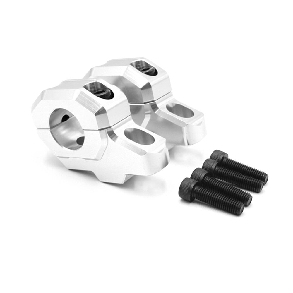 Silver Handlebar Riser Bar Mount Handle Clamp for Kawasaki Z900C Z900RS 2017-24 Q