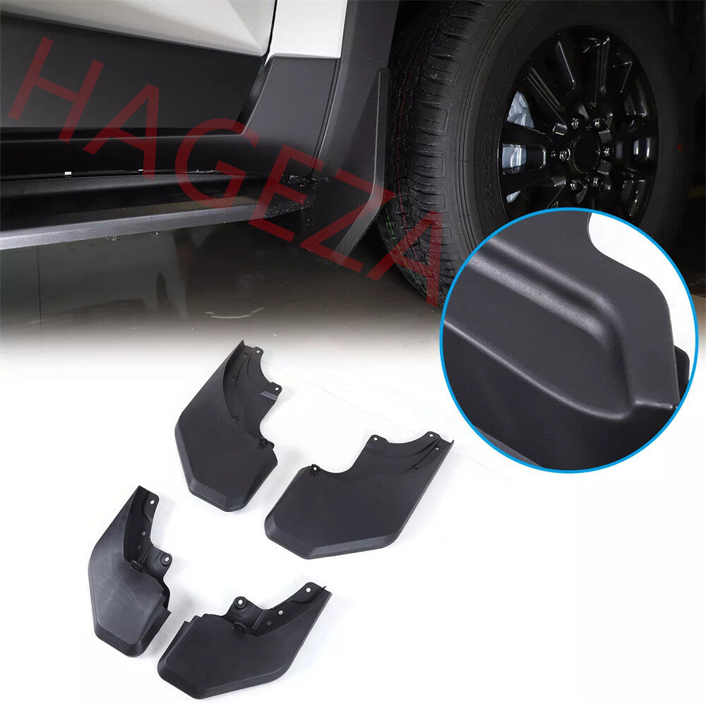 Black Mud Flaps Splash Guards Mudguard Cover For Toyot@ for Land Cruiser LC250 2024+