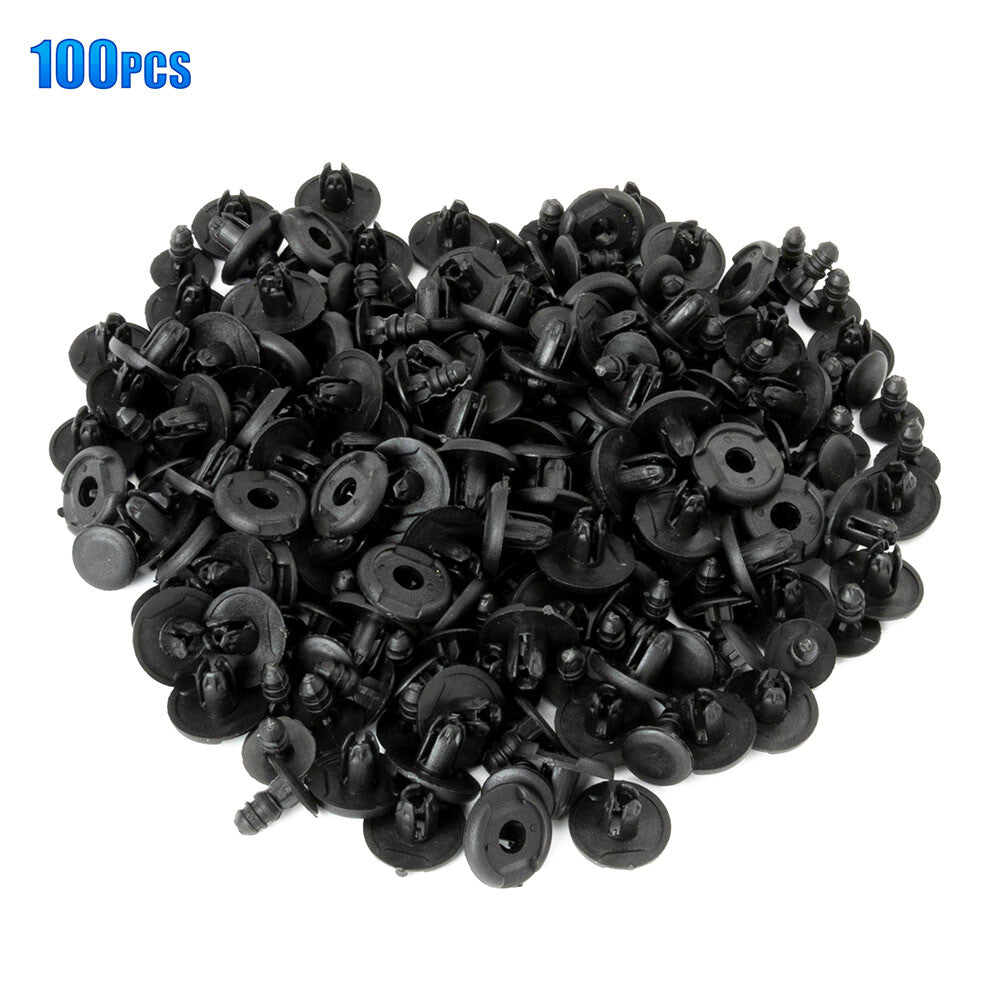 100X Push Type Clip Inner Fender Liner Splash Shield Retainer Fastener for Honda