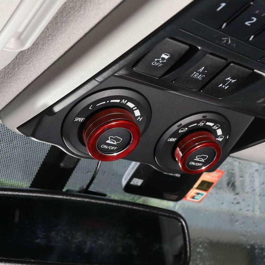 For 4runner TRD Driving Mode Switch Button Trim Button Cover Bezel Aluminum