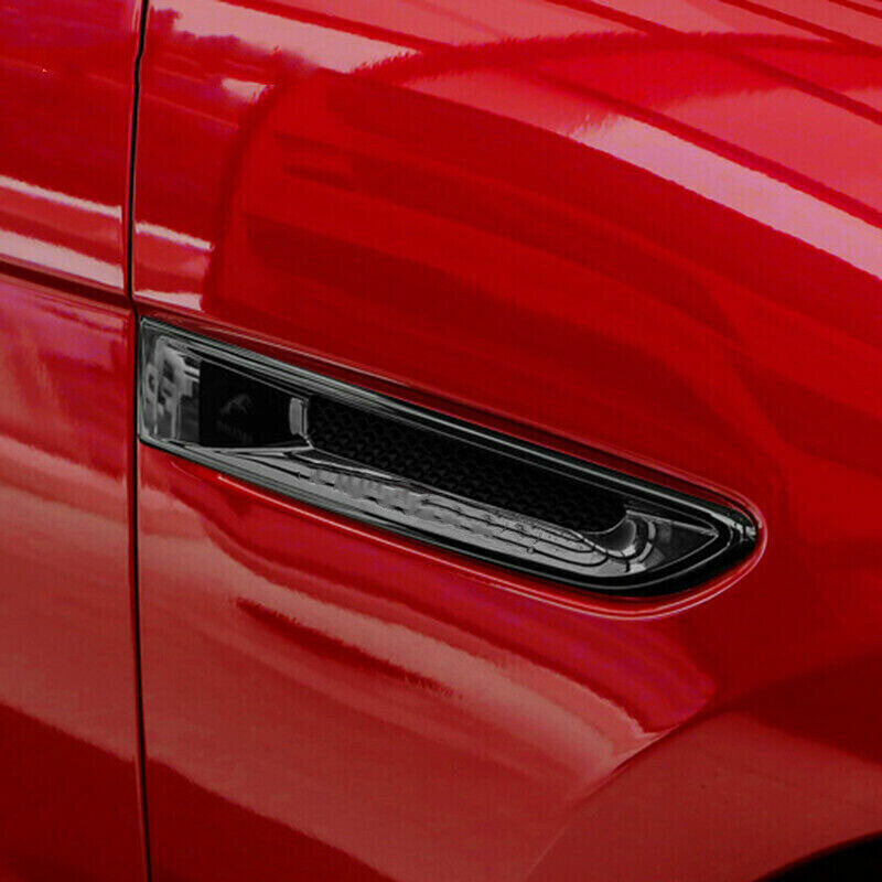 2016-2021 for Jaguar F-PACE Side Fender Trim Vents Grill Cover Trim Glossy Black