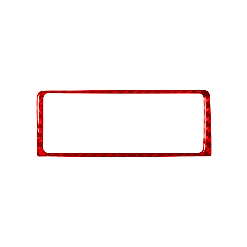 Red Carbon Fiber Inner Headlight Control Cover Trim for Hyundai Azera 2006-2011