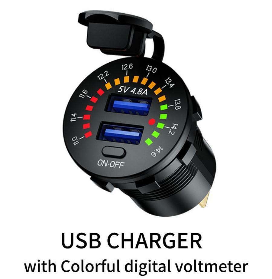 Car Intelligent Fast for Charger Dual USB Socket Phone Tablet PC GPS Quick Charging