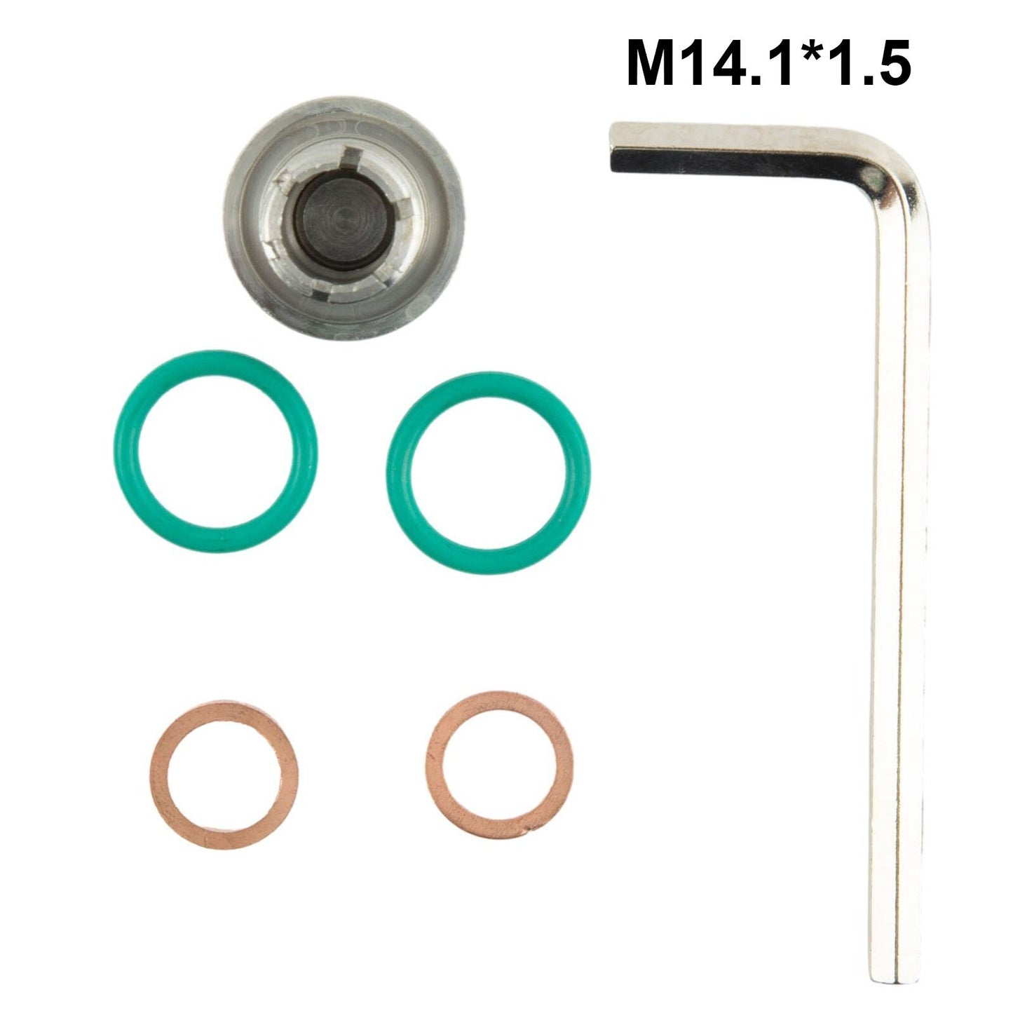 M14.1-1.5x15mm Piggyback Drain Plug Self Tapping Oil Pan Thread Repair Kits New
